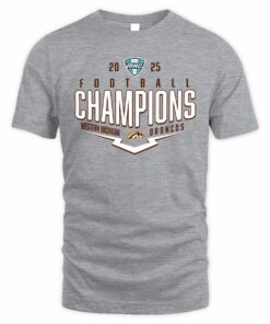 Official Western Michigan Broncos 2025 MAC Football Champions Shirt