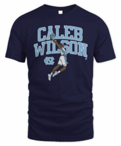 UNC Basketball Caleb Wilson Name Pose Graphic T-Shirt