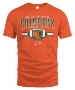 Miami Football CFP Cotton Bowl Champions T Shirt