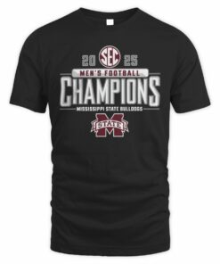 Mississippi State Bulldogs 2025 SEC Football Champions Official T-Shirt