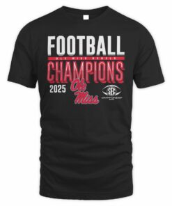 Official Ole Miss Rebels 2025 SEC Football Champions T-Shirt