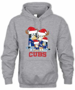 Chicago Cubs Family Christmas Santa Hat Cute Baseball Hoodie