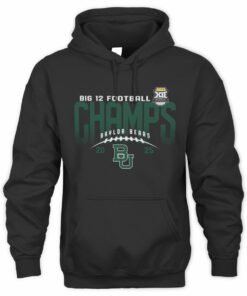 Baylor Bears Big 12 Champs 2025 Official Championship Football Hoodie