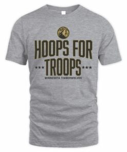 Minnesota Timberwolves Hoops For Troops Logo T-Shirt