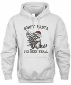 Sorry Santa I've Been Feral Hoodie