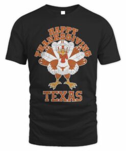 Texas Longhorns Happy Thanksgiving Turkey T-Shirt