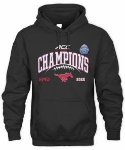 SMU Mustangs ACC Champions 2025 NCAA College Football Hoodie