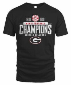 Georgia Bulldogs 2025 SEC Football Champions Official T-Shirt