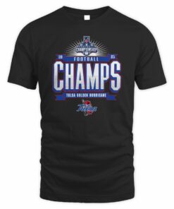 Tulsa Golden Hurricane AAC Football Championship 2025 Champs T-Shirt