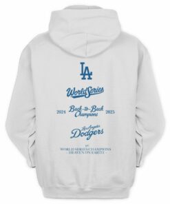 LA Dodgers B2B Champions Cartoon Players 2025 Minimal Hoodie