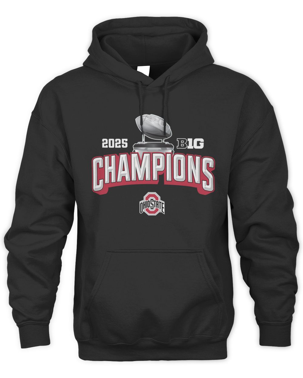 2025 Big Ten Football Champions Ohio State Buckeyes College Event Hoodie