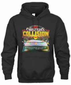Aew Merch AEW Christmas Collision 2025 Black Hoodie
