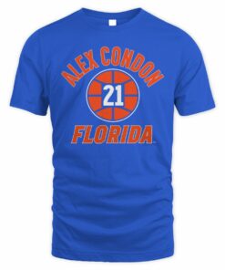 Florida Basketball Alex Condon #21 Name & Number Jersey Tee