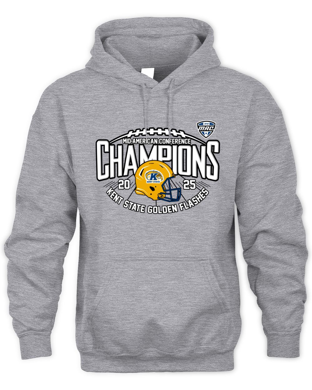 Kent State Golden Flashes 2025 MAC Conference Champions Football Hoodie