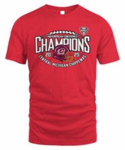 Central Michigan Chippewas 2025 Mid-American Conference Champions Tee Shirt