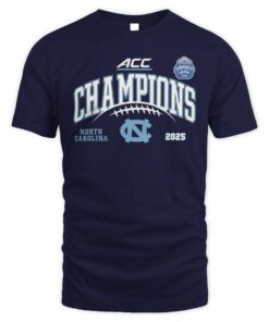 North Carolina Tar Heels Football ACC Champions 2025 T-Shirt Official Team