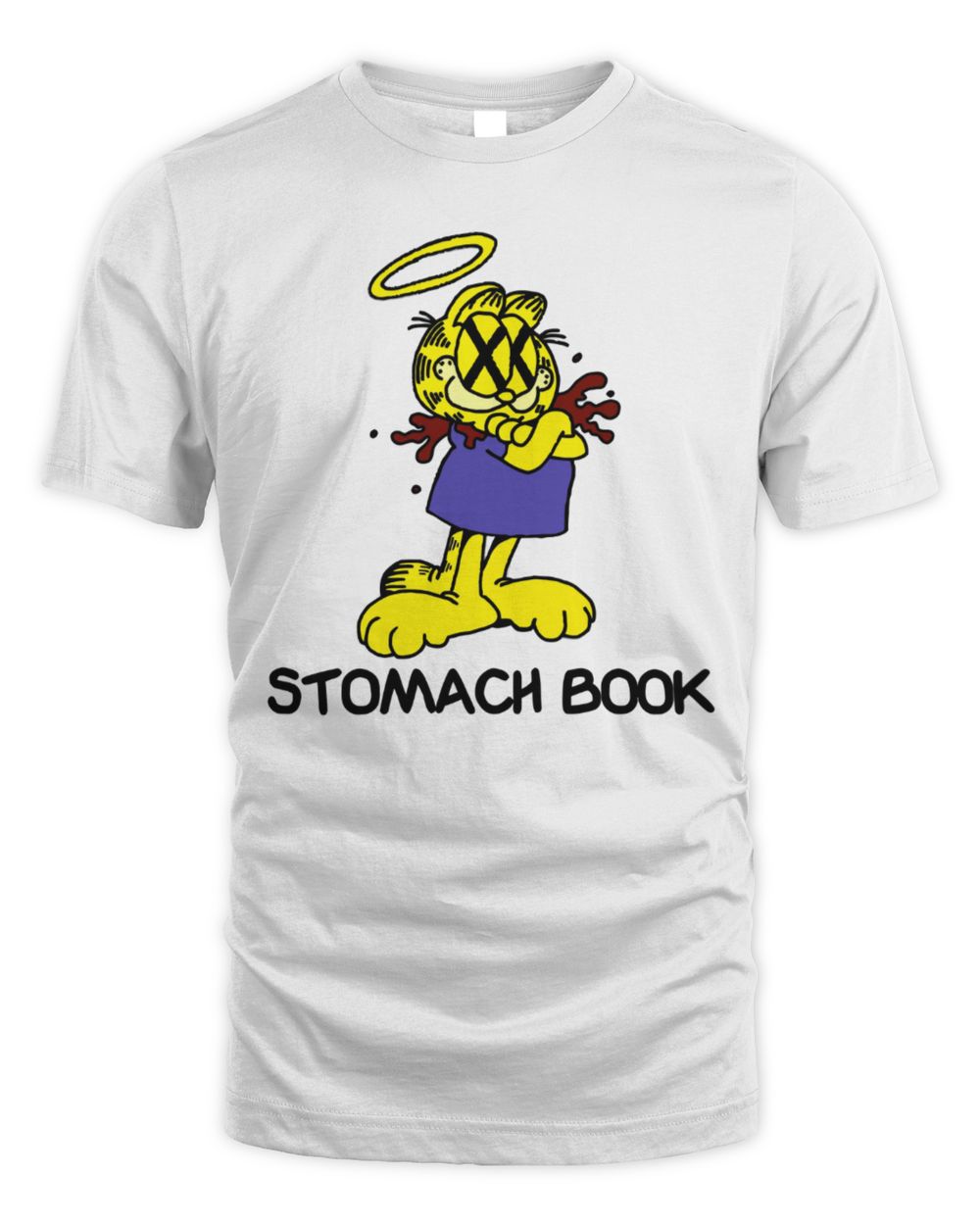 Stomach Book Store Lasagna White Tee Shirt