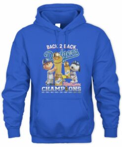Dodgers Snoopy Peanuts Stars Trophy Winner 1955–2025 Hoodie