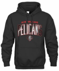 NBA Shop New Orleans Pelicans Arch Smoke Black Merch Hoodie
