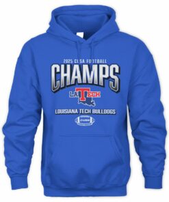 Louisiana Tech Bulldogs 2025 C-USA Football Conference Champs Hoodie
