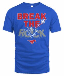 SMU Football Break The Rock Mustangs Motivational T-Shirt
