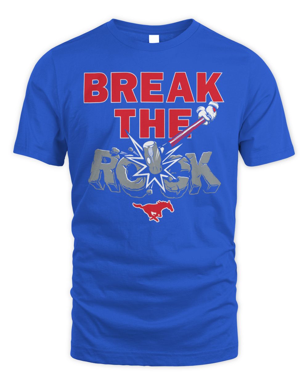 SMU Football Break The Rock Mustangs Motivational T-Shirt