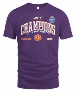 Clemson Tigers Football ACC Champions 2025 T-Shirt Official Team