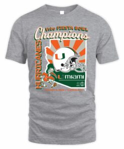Miami Football CFP Fiesta Bowl Champions T Shirt