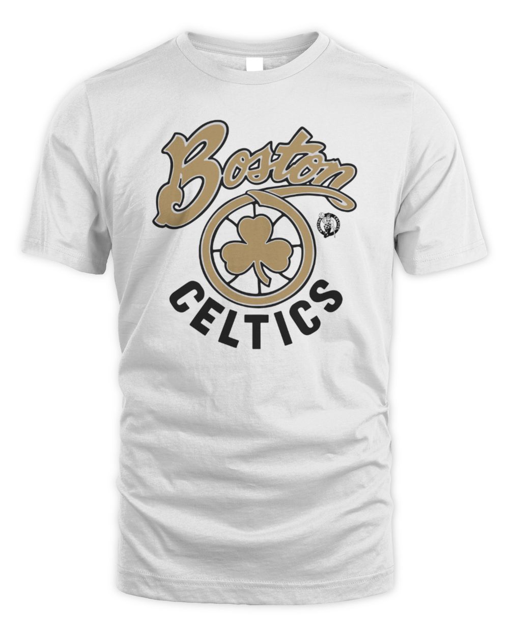 Boston Celtics City Edition 2025 Gold Script Shamrock Tee