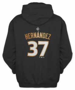 Teoscar Hernández Los Angeles Dodgers 2025 World Series Champions Name Number 37 Hoodie