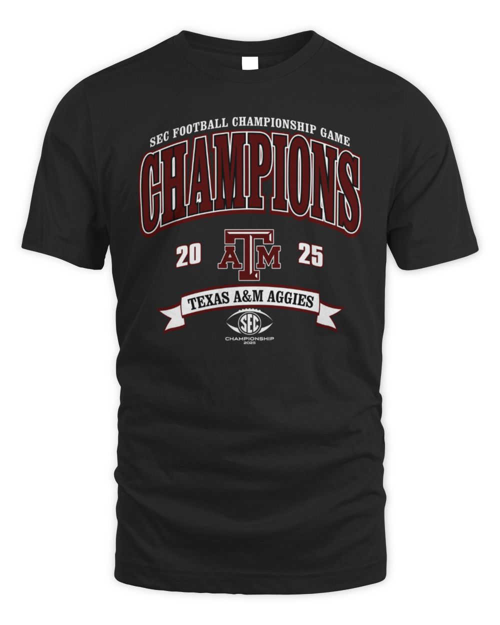 Texas A&M Aggies 2025 SEC Football Championship Game Champions T-Shirt