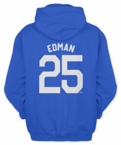 Dodgers 2025 World Series Champions Tommy Edman 25 Name Number Hoodie