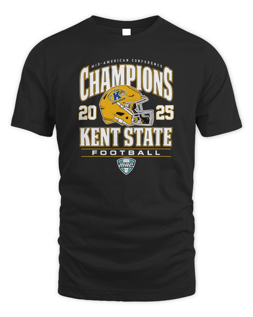 Kent State Golden Flashes Helmet 2025 MAC Football Champions T-Shirt