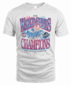 World Series Champions Dodgers 2025 Los Angeles Fireworks T-Shirt