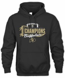 Colorado Buffaloes Football 2025 Big 12 Champions Celebration Pullover Hoodie