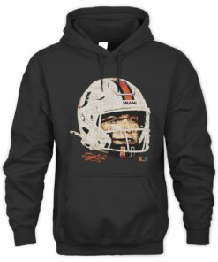 Carson Beck Game Face NIL Miami Hurricanes Football Helmet Hoodie