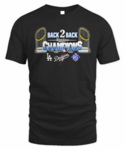 Los Angeles Dodgers Back 2 Back World Series Champions 2024 2025 T-Shirt