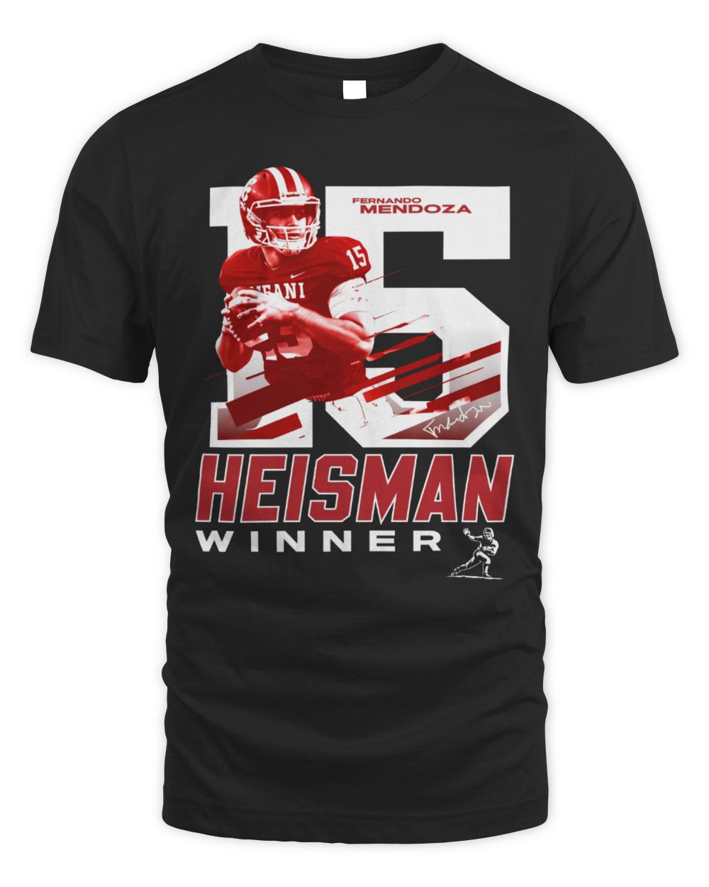 Fernando Mendoza Indiana Hoosiers 2025 Heisman Trophy Winner Player T Shirt