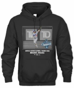 Dodgers 2025 World Series Champions Home Run Moment Miguel Rojas Hoodie