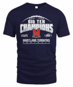 Maryland Terrapins Football 2025 Big Ten Champions College Team T-Shirt
