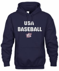 USA Baseball 2026 World Baseball Classic Stacked Tri-Blend Official Navy Hoodie