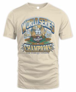 World Series Champions Dodgers 2025 LA Gold Field T-Shirt