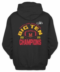 Big Ten Football Champions 2025 Maryland Terrapins Official Fan Hoodie
