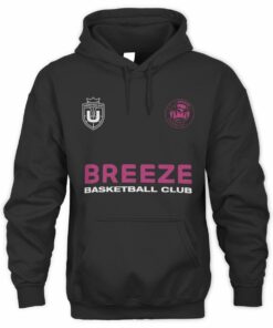Unrivaled Merch Breeze Basketball Club Logo Black Hoodie