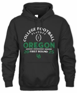 College Football Playoff 2025 First Round Oregon Ducks Black Hoodie
