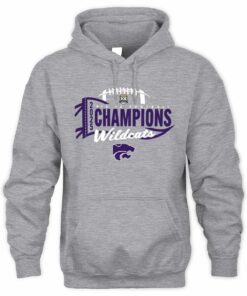 Kansas State Wildcats Football 2025 Big 12 Champions Celebration Pullover Hoodie