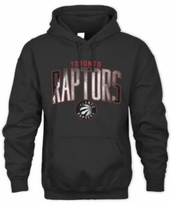 NBA Shop Toronto Raptors Arch Smoke Black Sweatshirt Hoodie