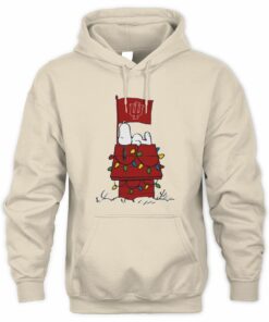 Indiana Hoosiers Snoopy House Christmas Lights Hoodie