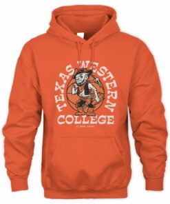 Texas Western College El Paso Basketball Heritage Mascot Hoodie