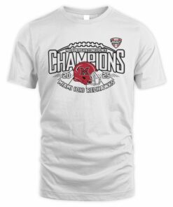 Miami (OH) RedHawks 2025 Mid-American Conference Champions Tee Shirt